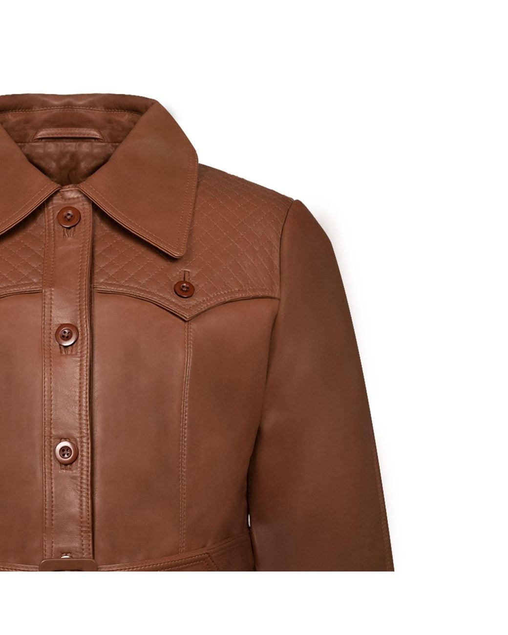 Zasta Studio Brown Old Fashioned Leather Trench Jacket