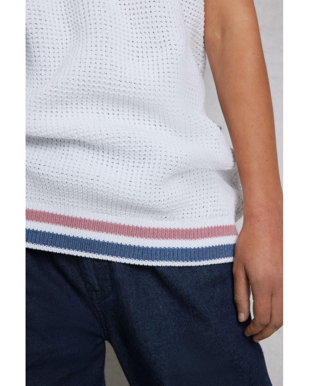 Hay Life White Knitted Tank