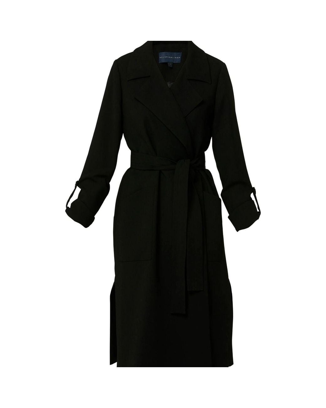Helen Mcalinden Black Lydiah Crepe Trench