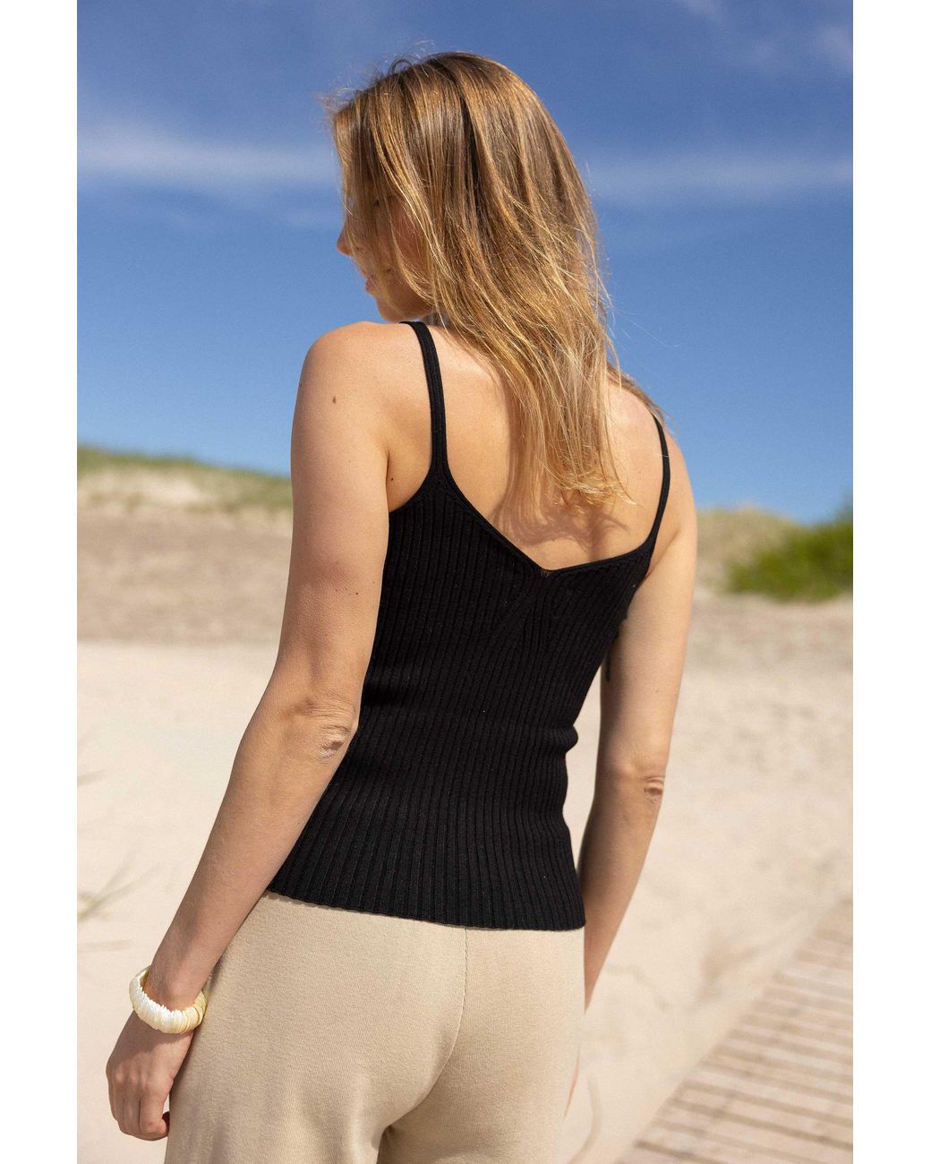 SALANIDA Black Sotto Top