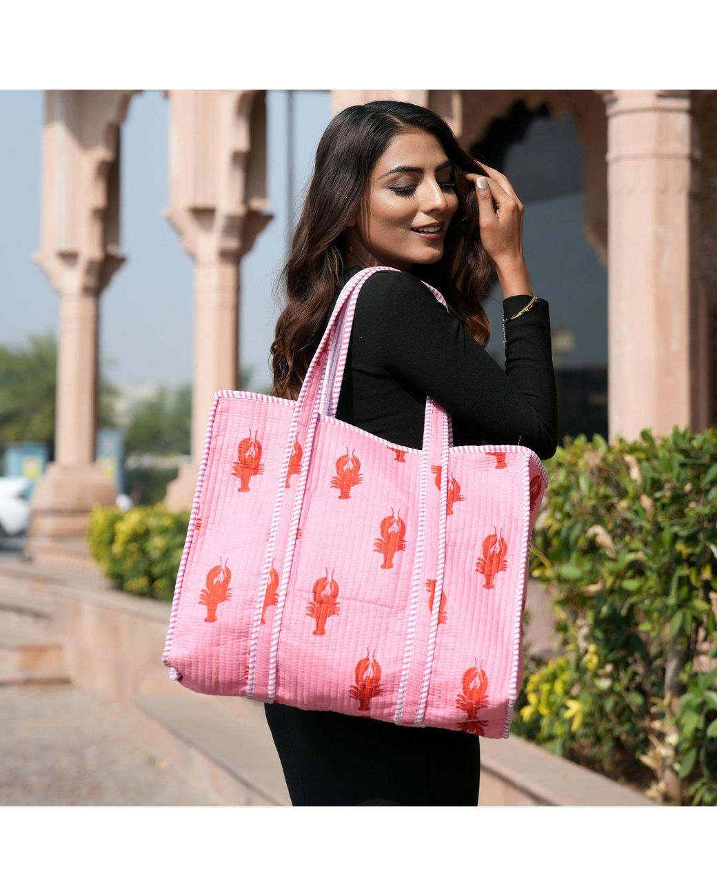 Conscious Yoga Collective Pink The Lobster Tote