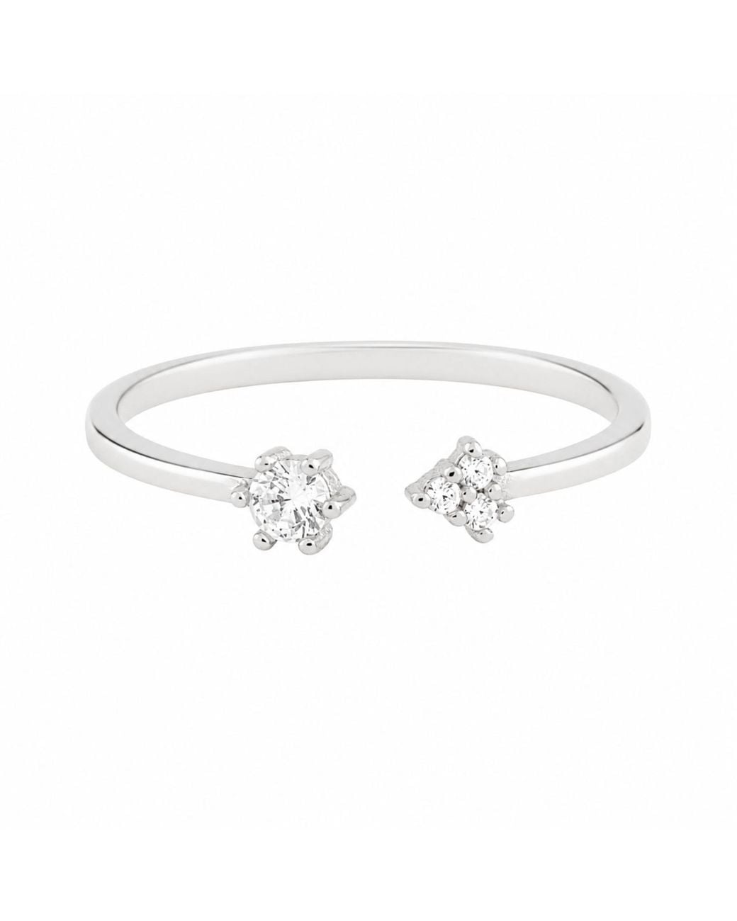 Esterah White Open Ring