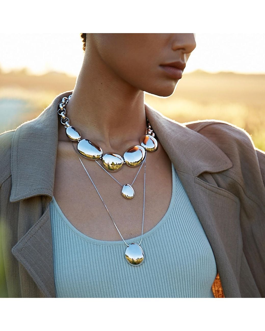 Biko Jewellery Metallic Galina Collar