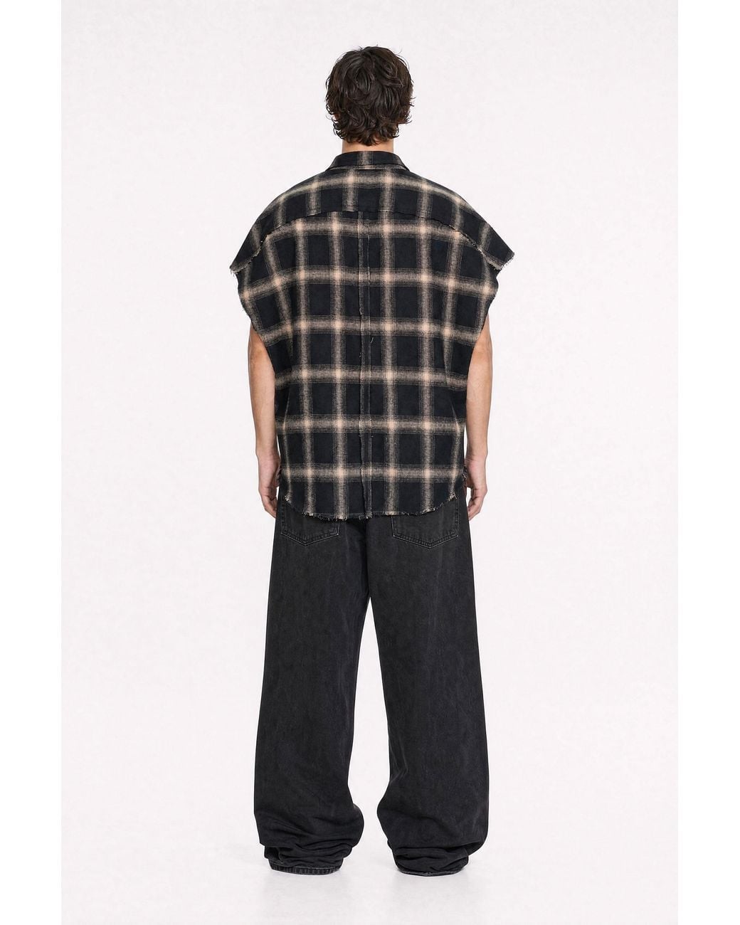 mysimplicated Black Atelier Division Sleeveless Shirt for men
