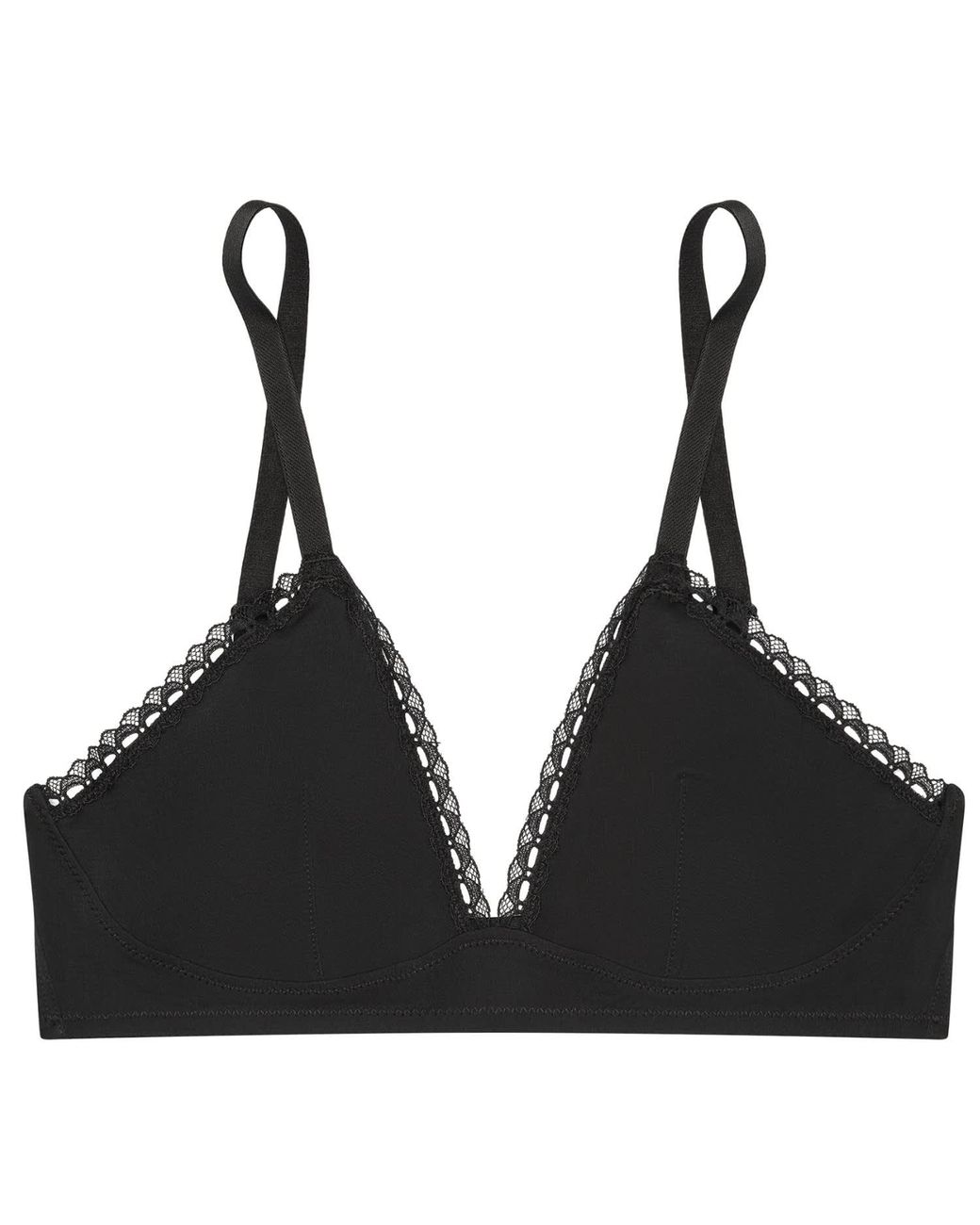 Verdant Intimates Black Modal Air Triangle Bra