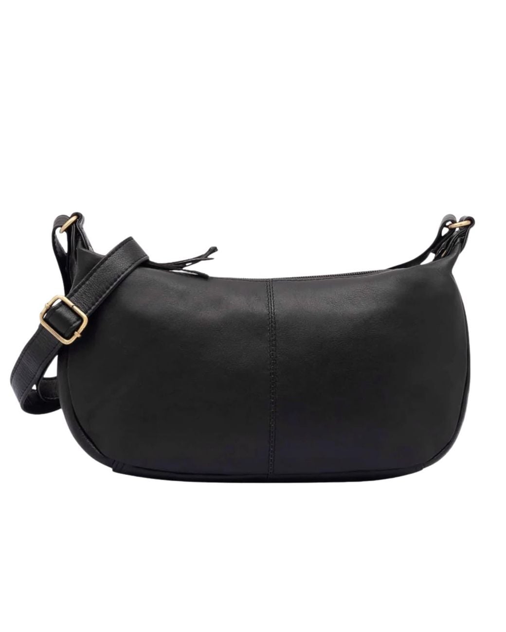Lloyd Baker Black Dewas Leather Crossbody Bag