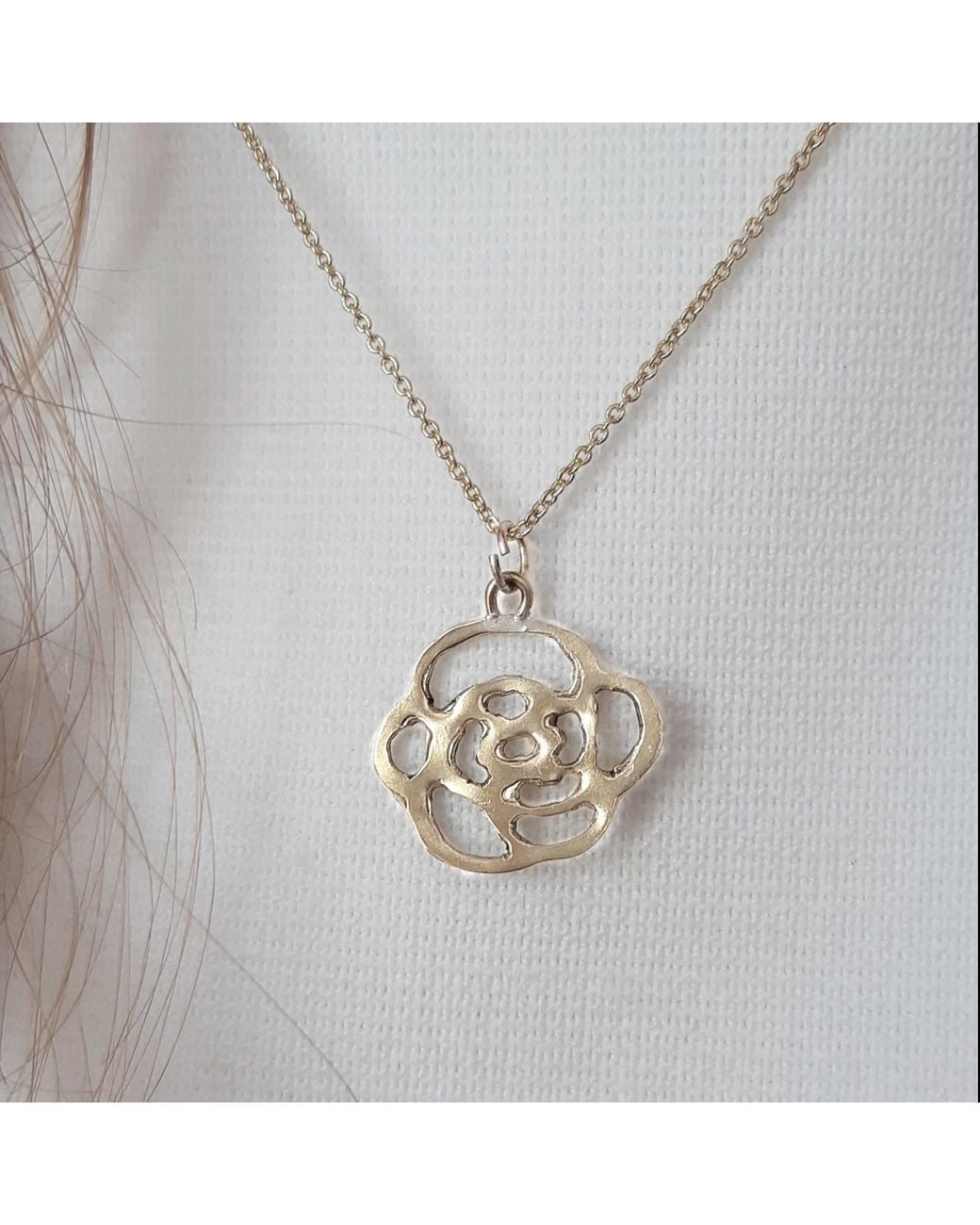 Lily Flo Jewellery Metallic Rose Necklace