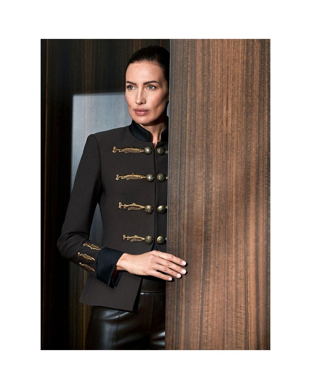 The Extreme Collection Black Military Blazer With Embroidery Nuvola