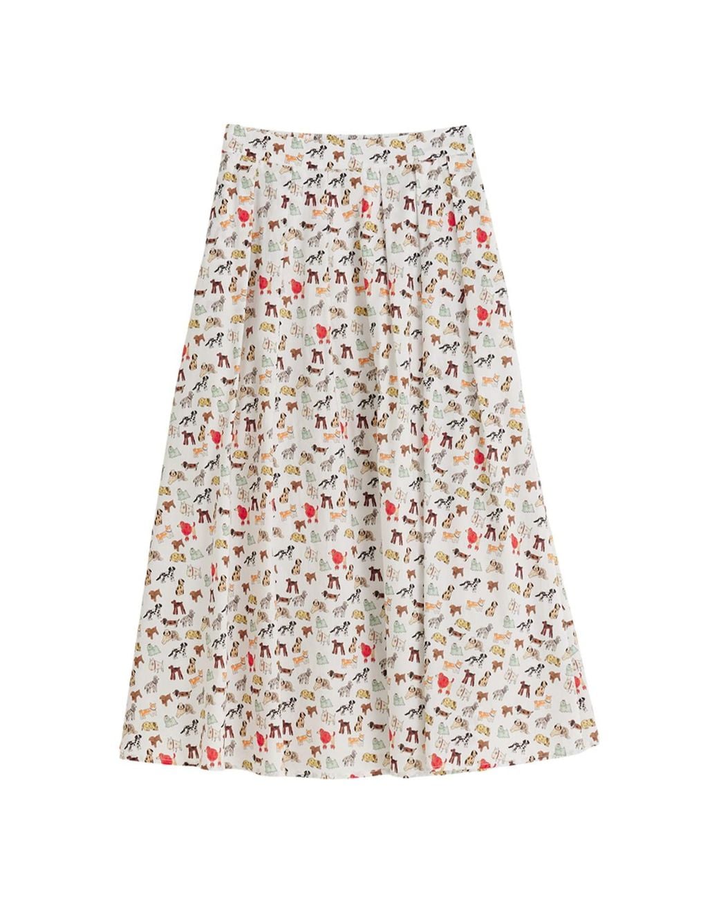Louche Natural Lizea Dogs Day Midi Shirt