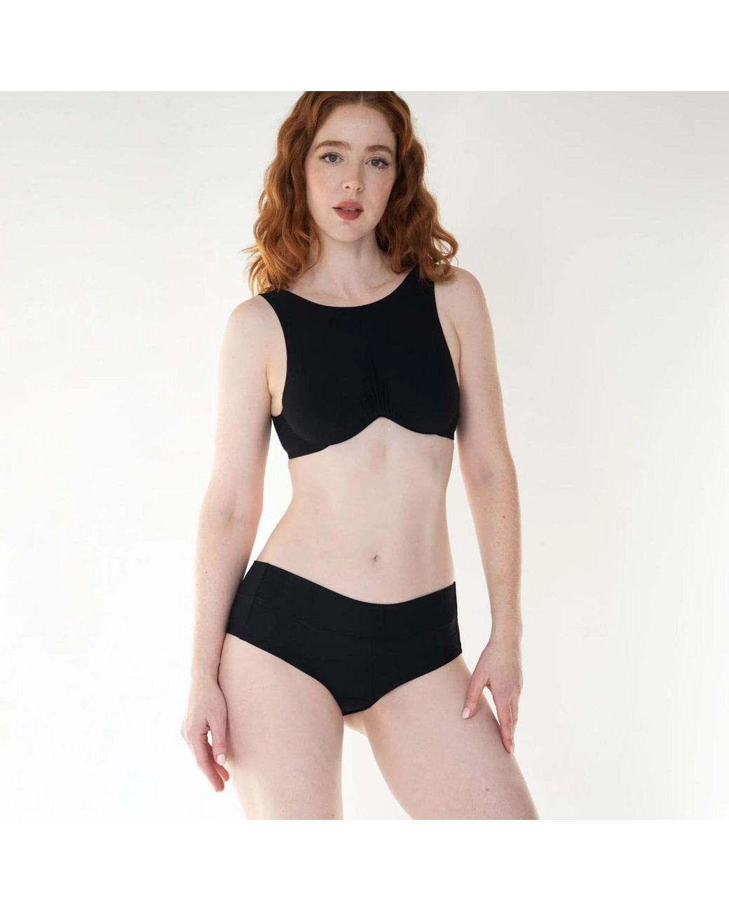 MONIQUE MORIN LINGERIE Black Core Low Rise Hipster
