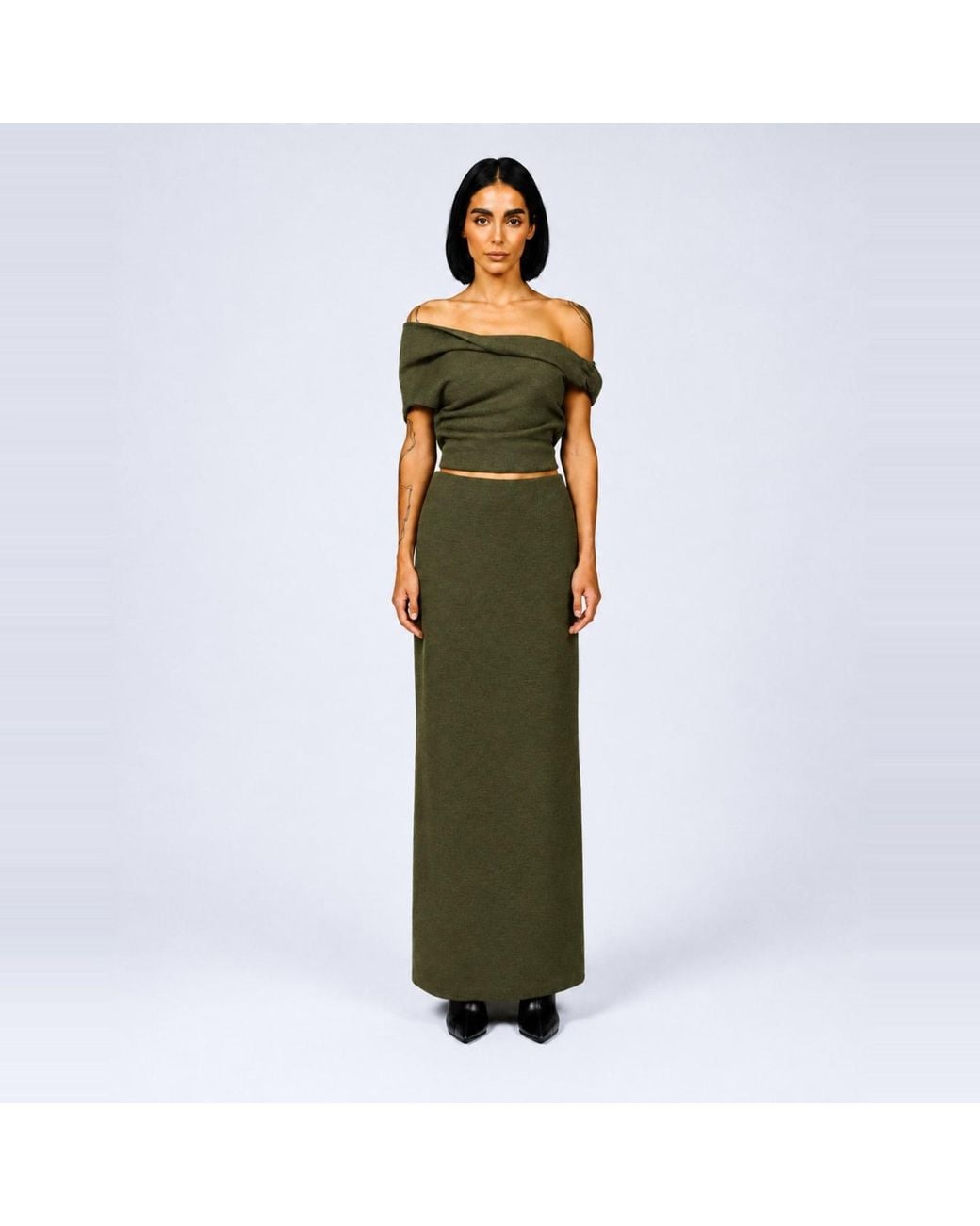 Elamins Green Maxi Skirt