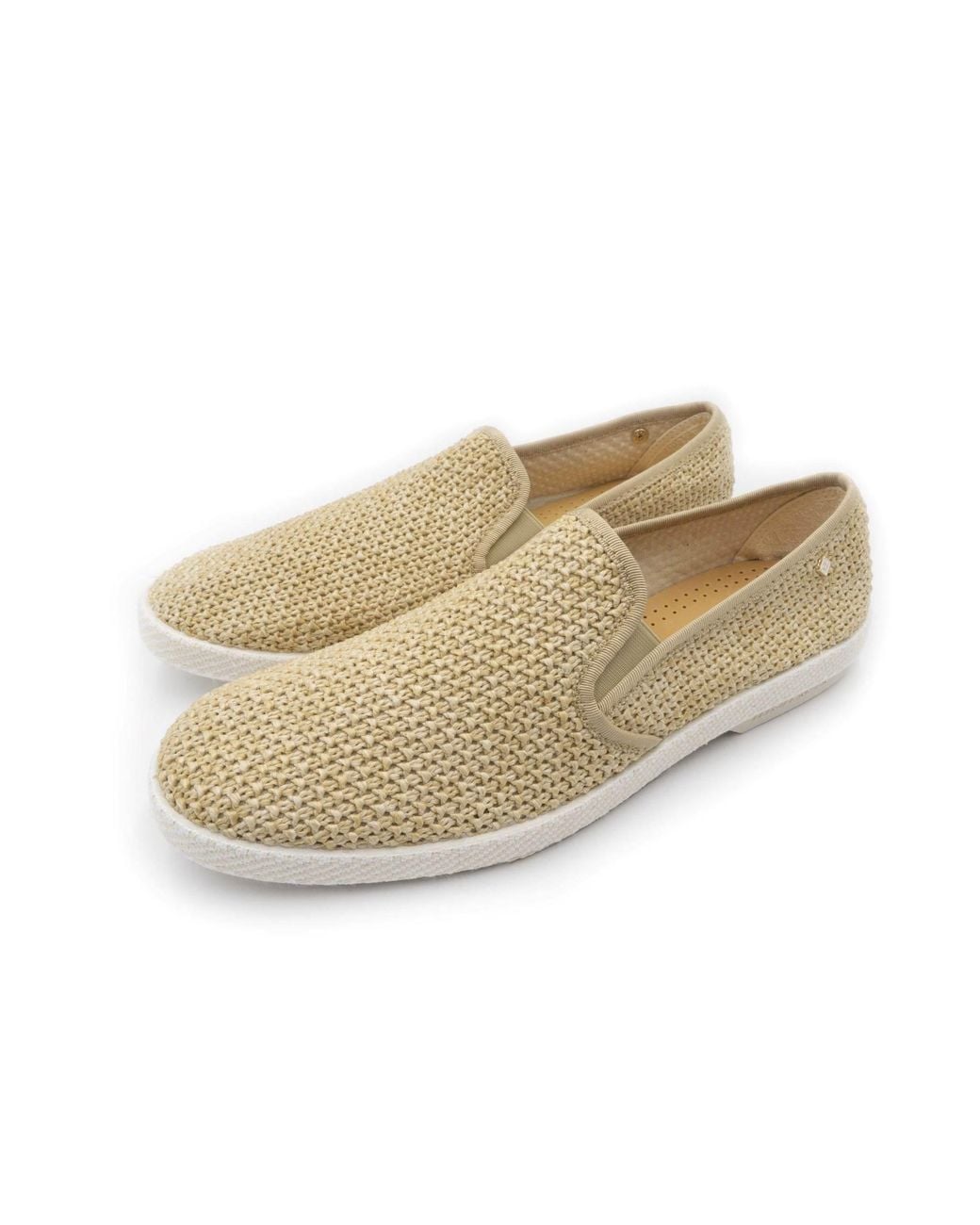 Rivieras Natural Raffia Slip-On Loafer