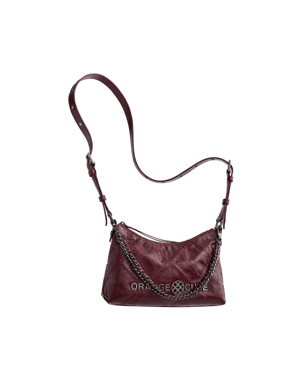 Orange Cube Purple Metropolitan Shoulder Bag