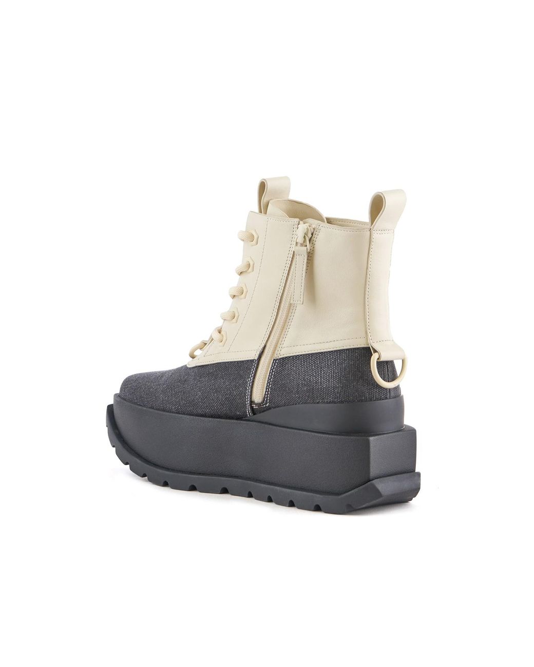 United Nude Multicolor Leather Lace-up Combat Boots