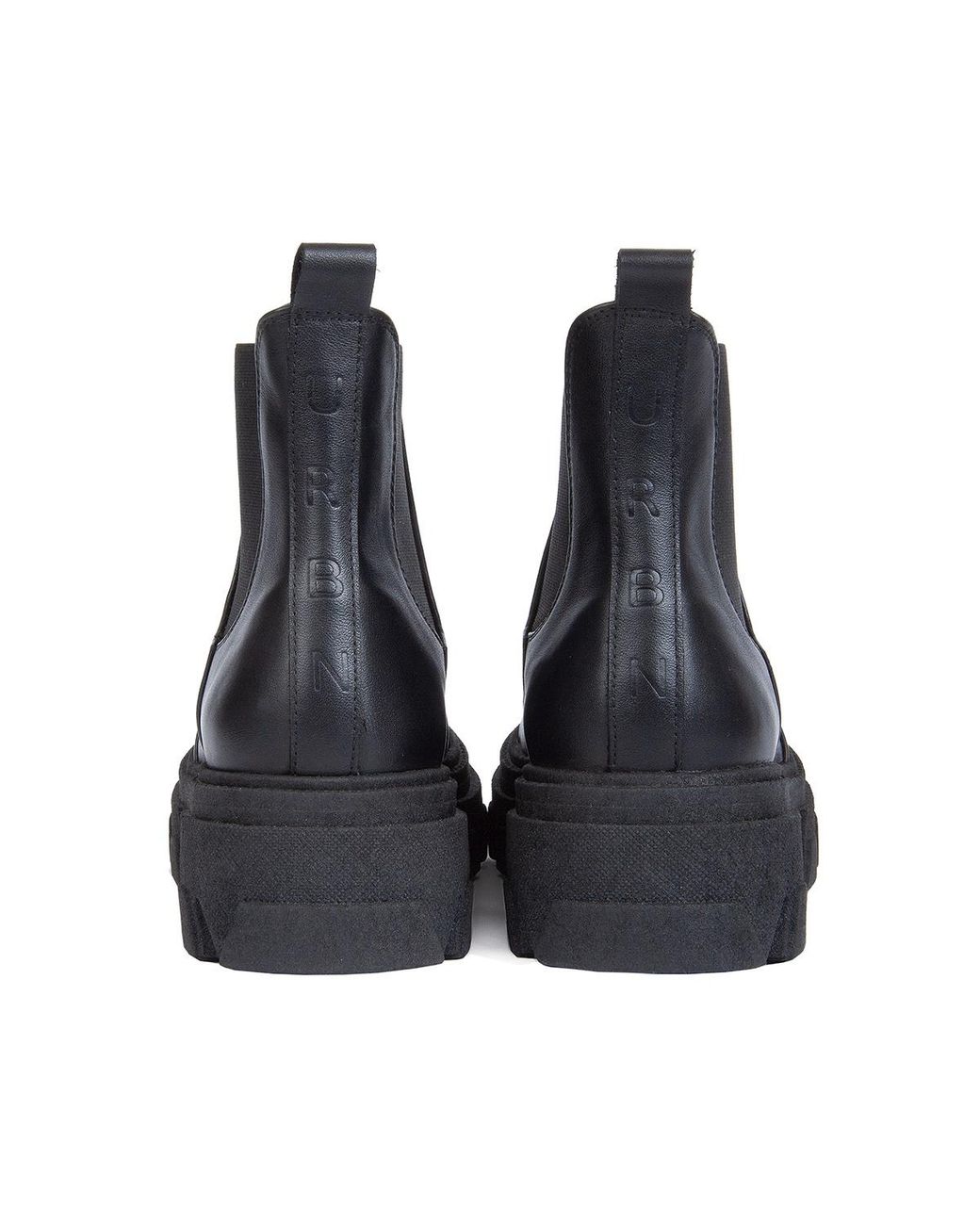 Urbnkicks Black Vegan Cap Toe Ankle Boots