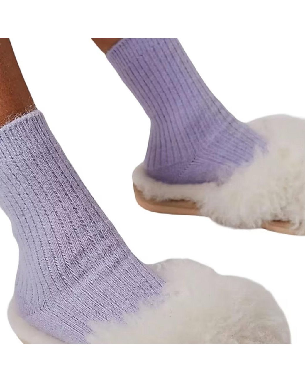 HIGH HEEL JUNGLE by KATHRYN EISMAN Purple Cashmere Socks