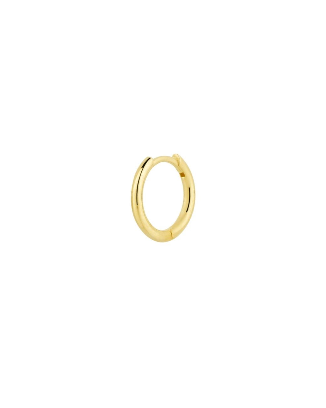 Spero London Metallic 14Ct Solid Hoop Single Earring