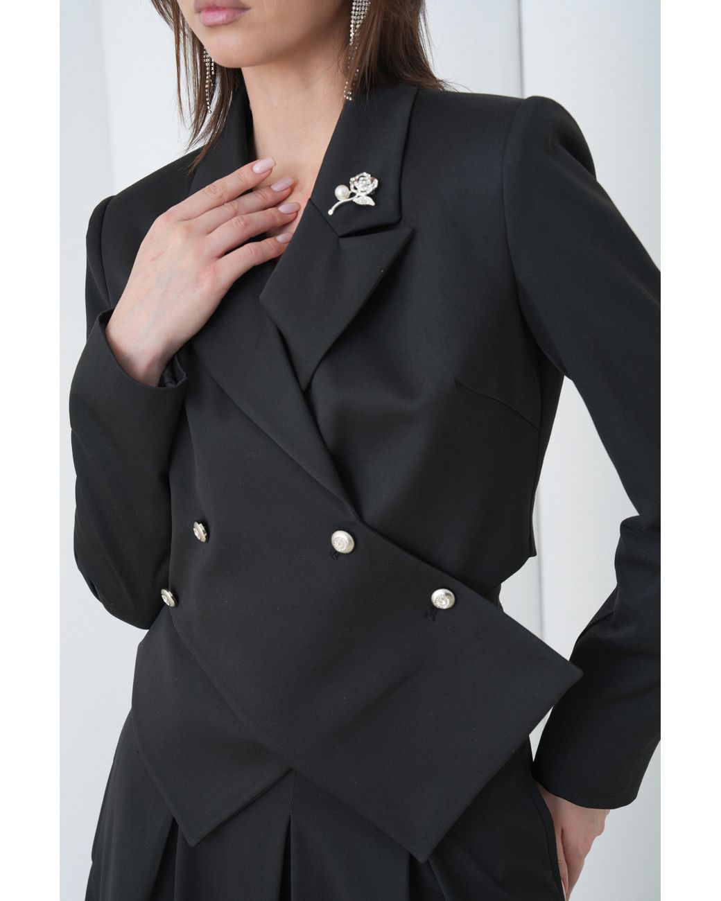 Lumina Eligma Black Sovereign Crop Jacket