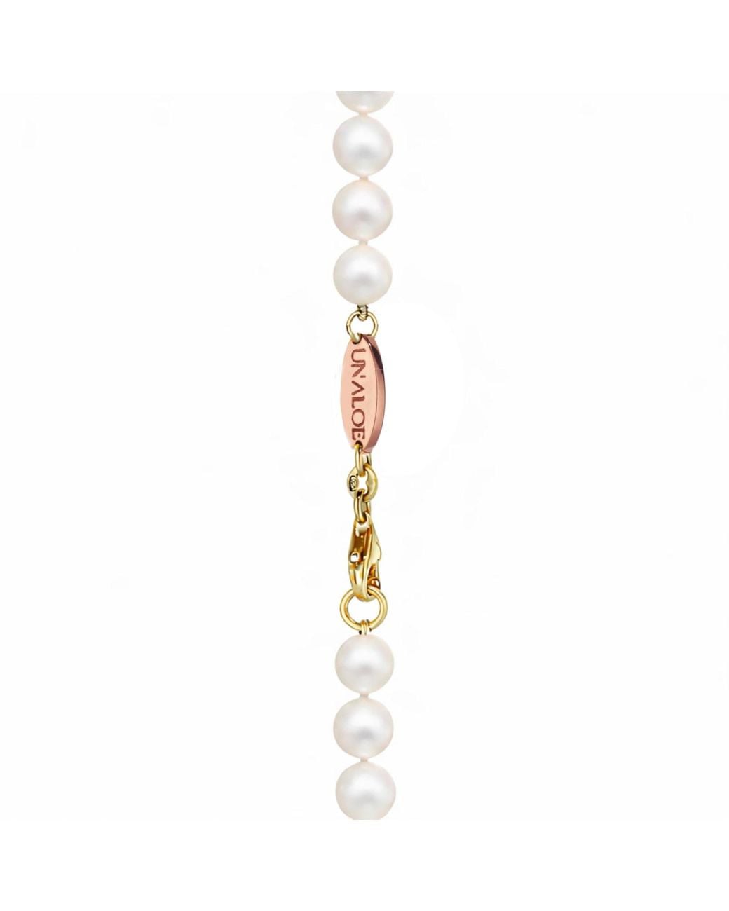 Unaloe Metallic Natural Pearl Necklace