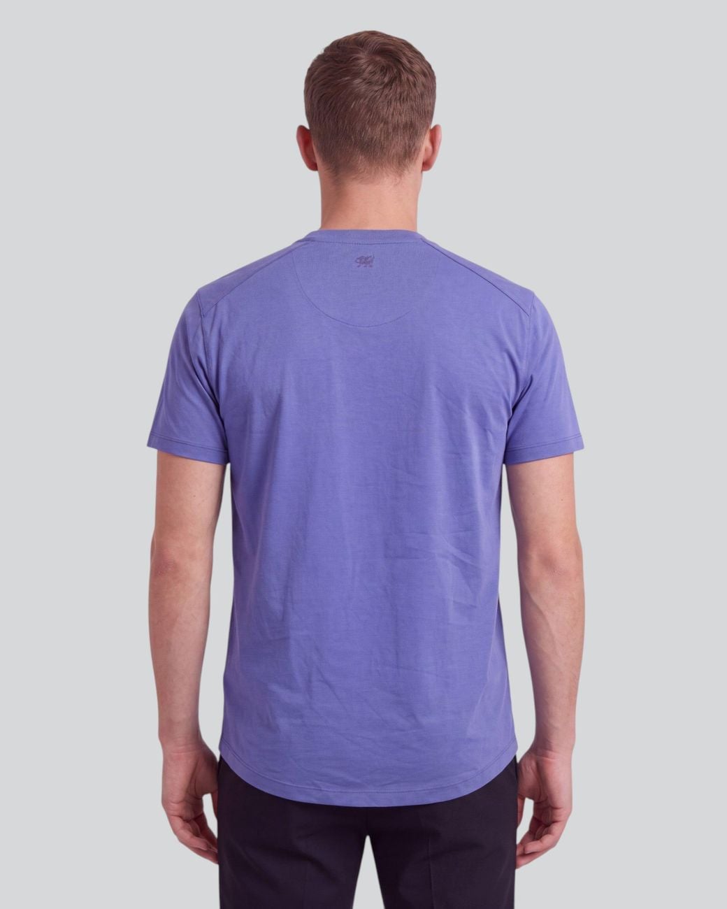 Lords of Harlech Blue Timothy Dawn Stretch Cotton Crew-Neck Tee for men