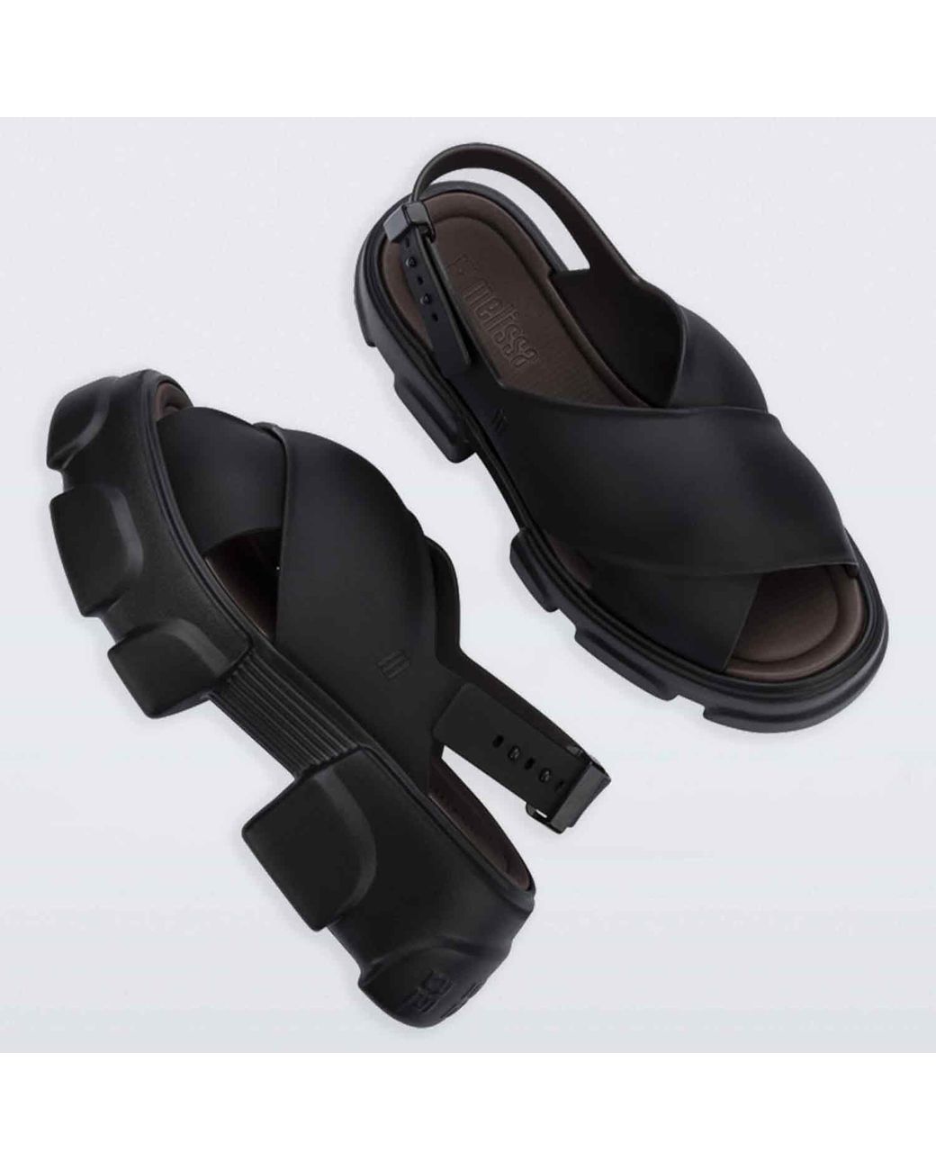Melissa Black Yura Sporty Platform Sandal
