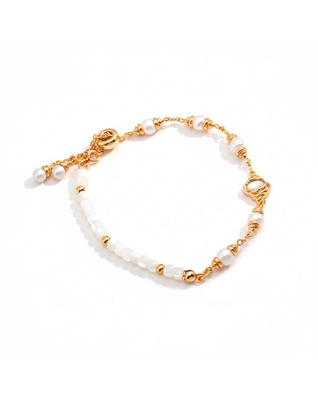 Angel Barocco Metallic Mother Shell Pearl Bracelet