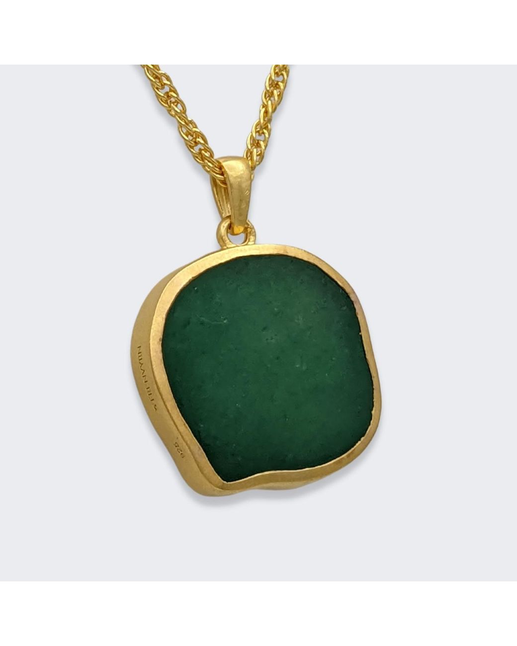 Frenvyrn Metallic Lars Reversible Cat Coin Necklace, Vermeil for men