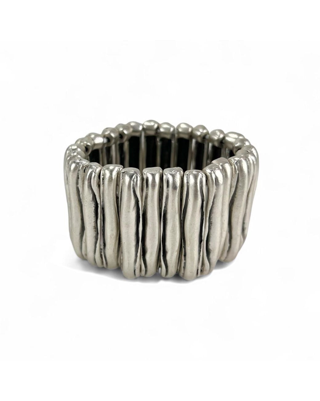 By Virgo Metallic Gaia Antique Wide Bracelet