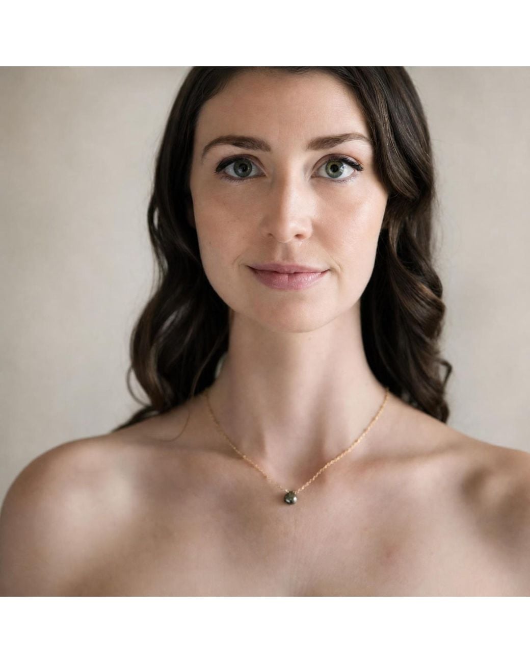 Heather Hawkins Jewelry Metallic Large Satellite Heart Shaped Gemstone Layering Necklace