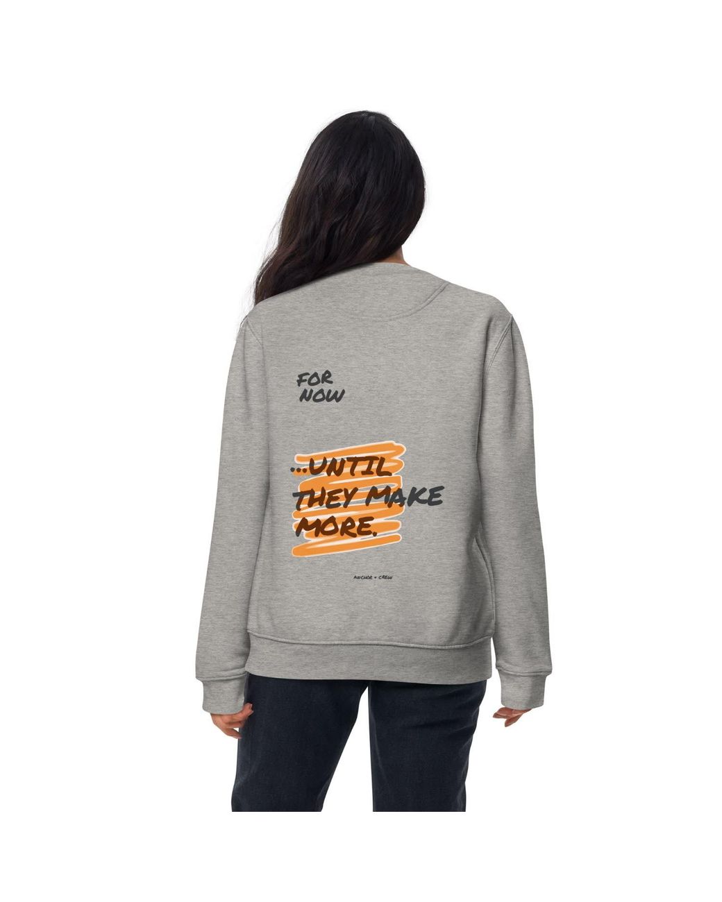 Anchor and Crew Gray Heather Limited Edition Annotations Organic Cotton Sweatshirt