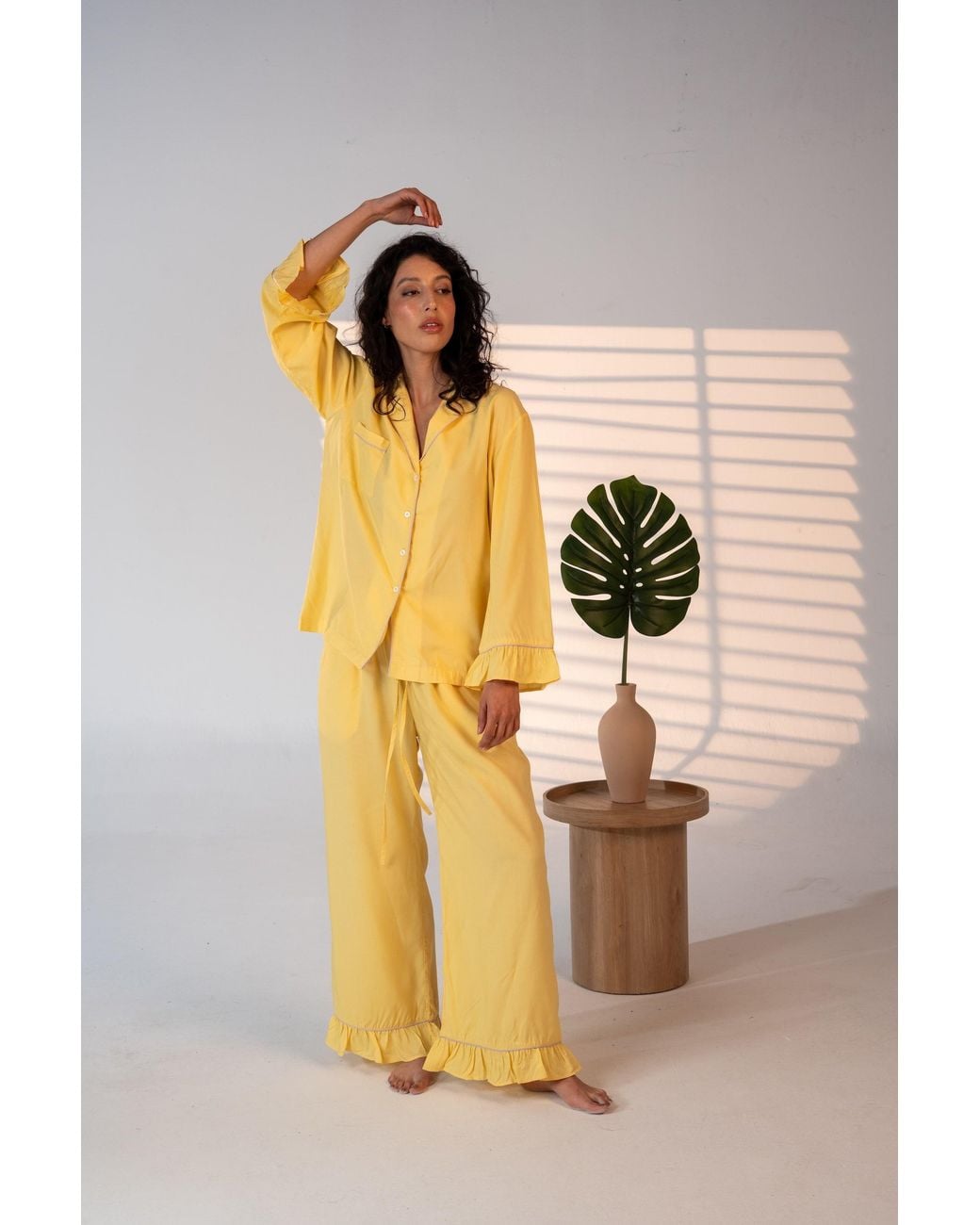 Carolina Benoit Yellow Luxury Bamboo Pajama Set