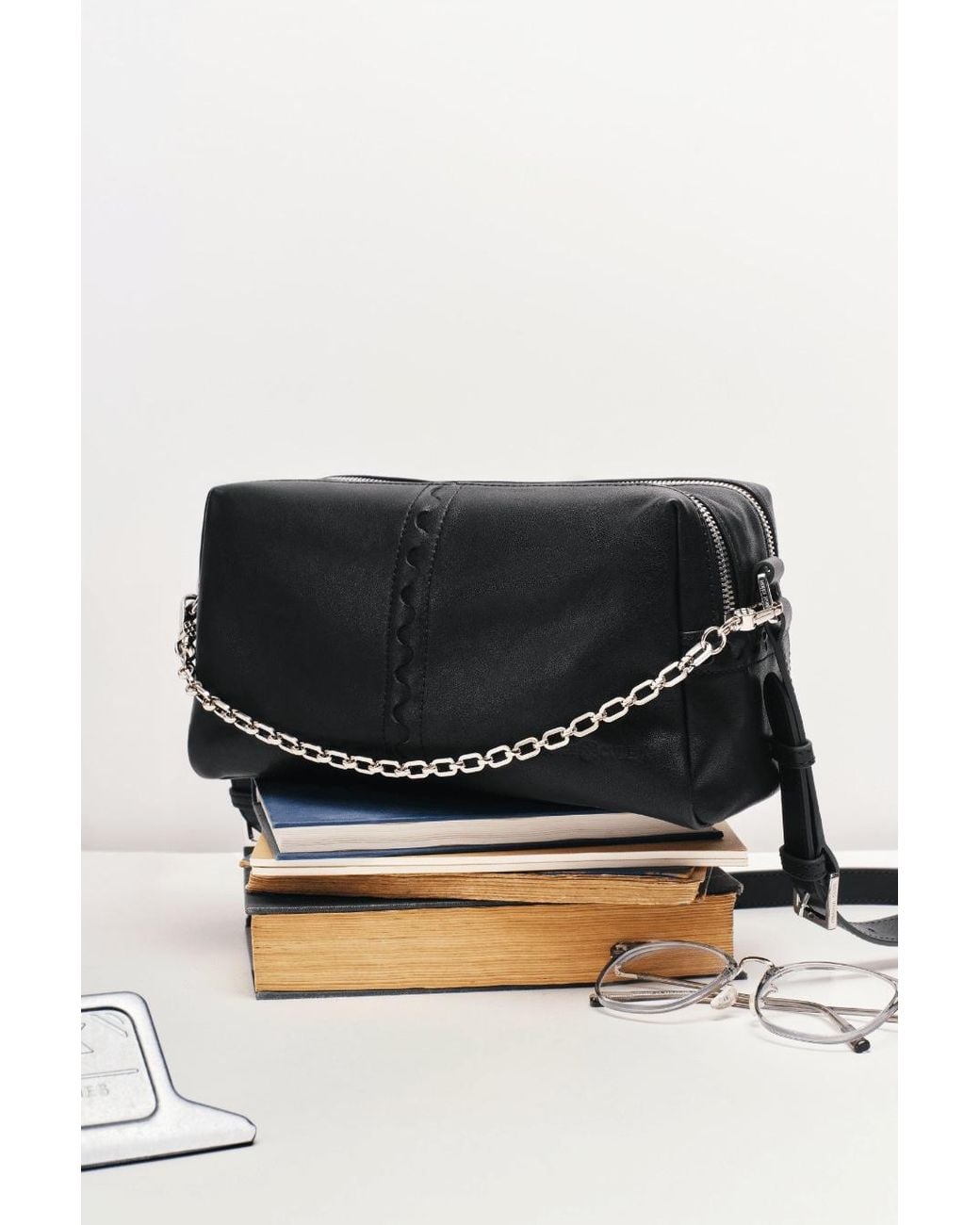 Orange Cube Black Metropolitan Mosaic Shoulder Bag