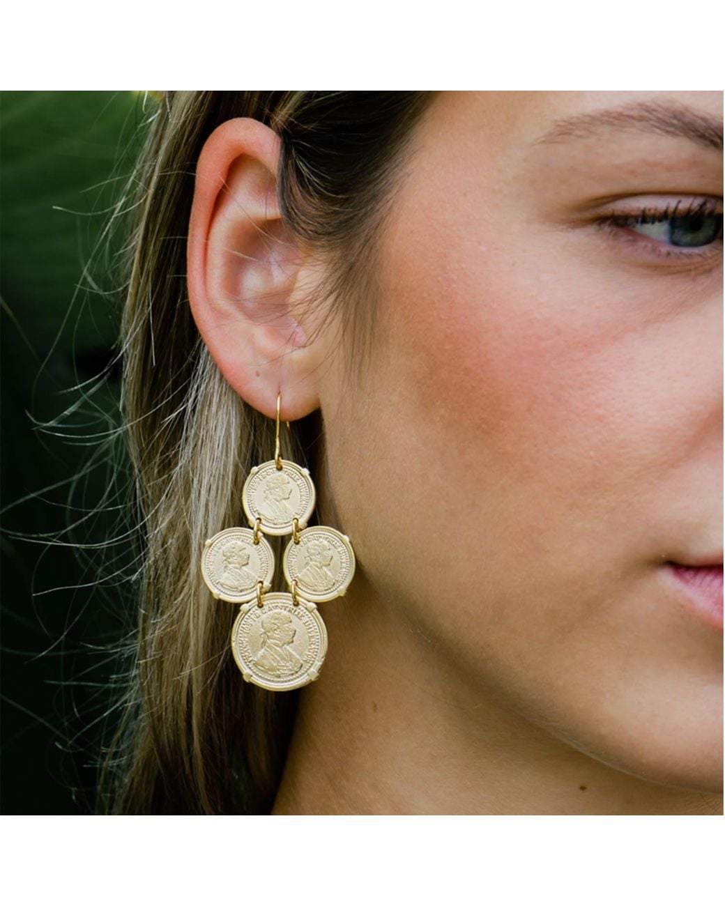 Marcia Moran Metallic Liona Earrings