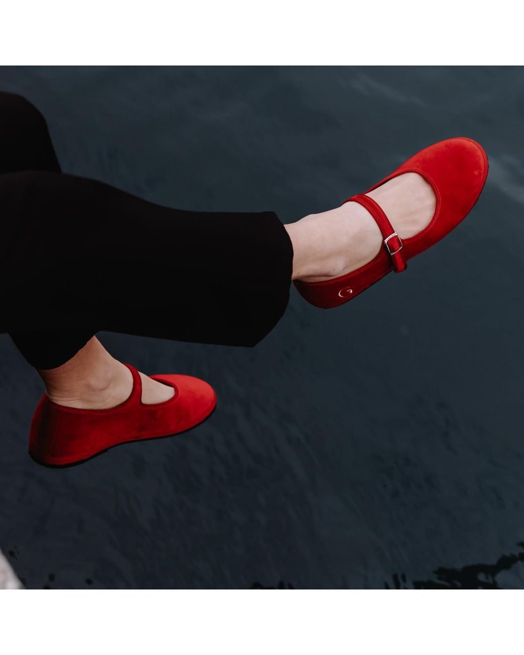 Gondolina Shoes Red Opera Mary Jane Ruby Velvet