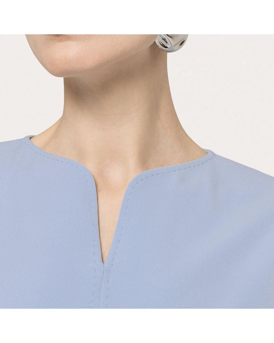 Nissa Blue A-Line Midi Dress Baby