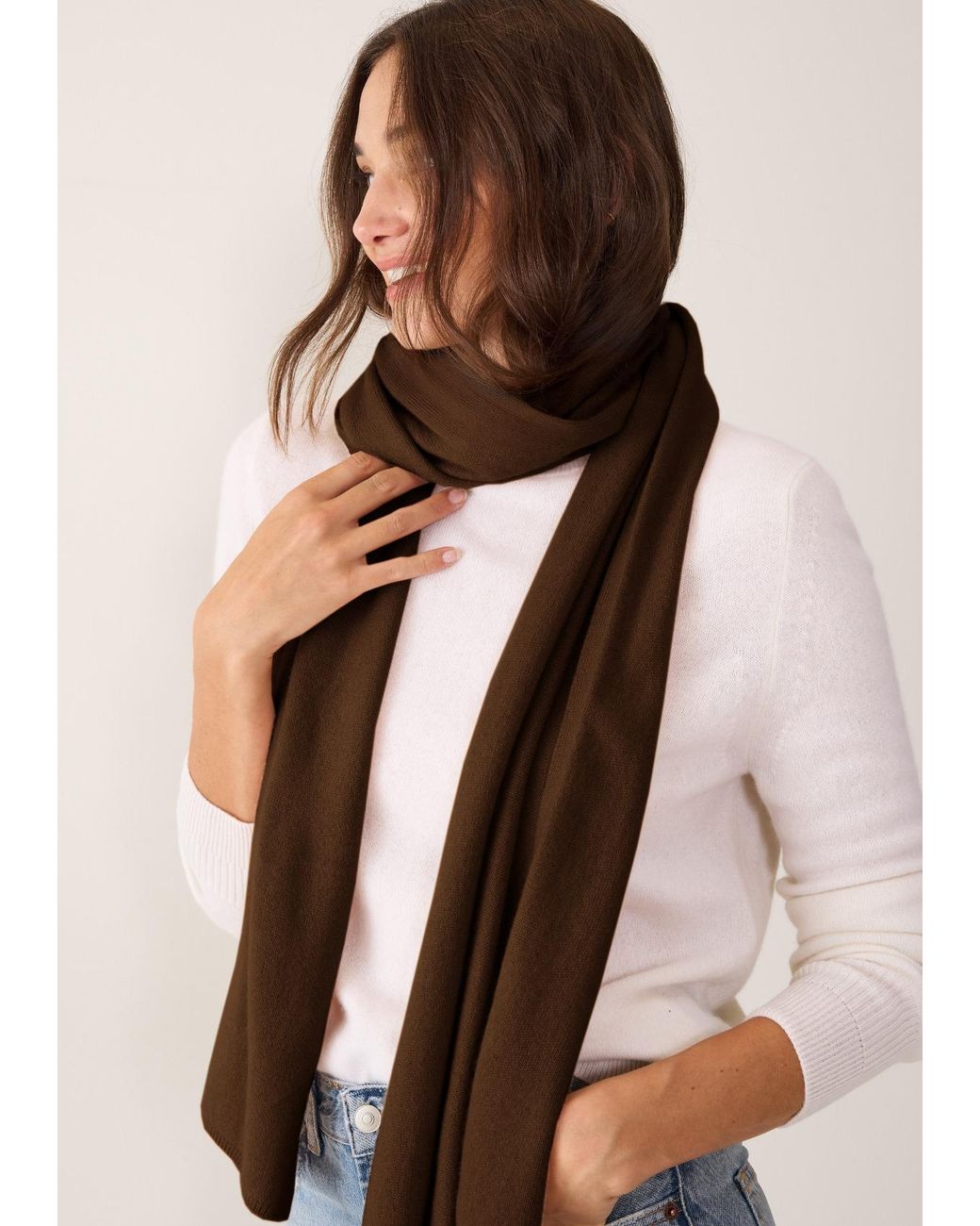 Loop Cashmere Purple Lofty Cashmere Scarf