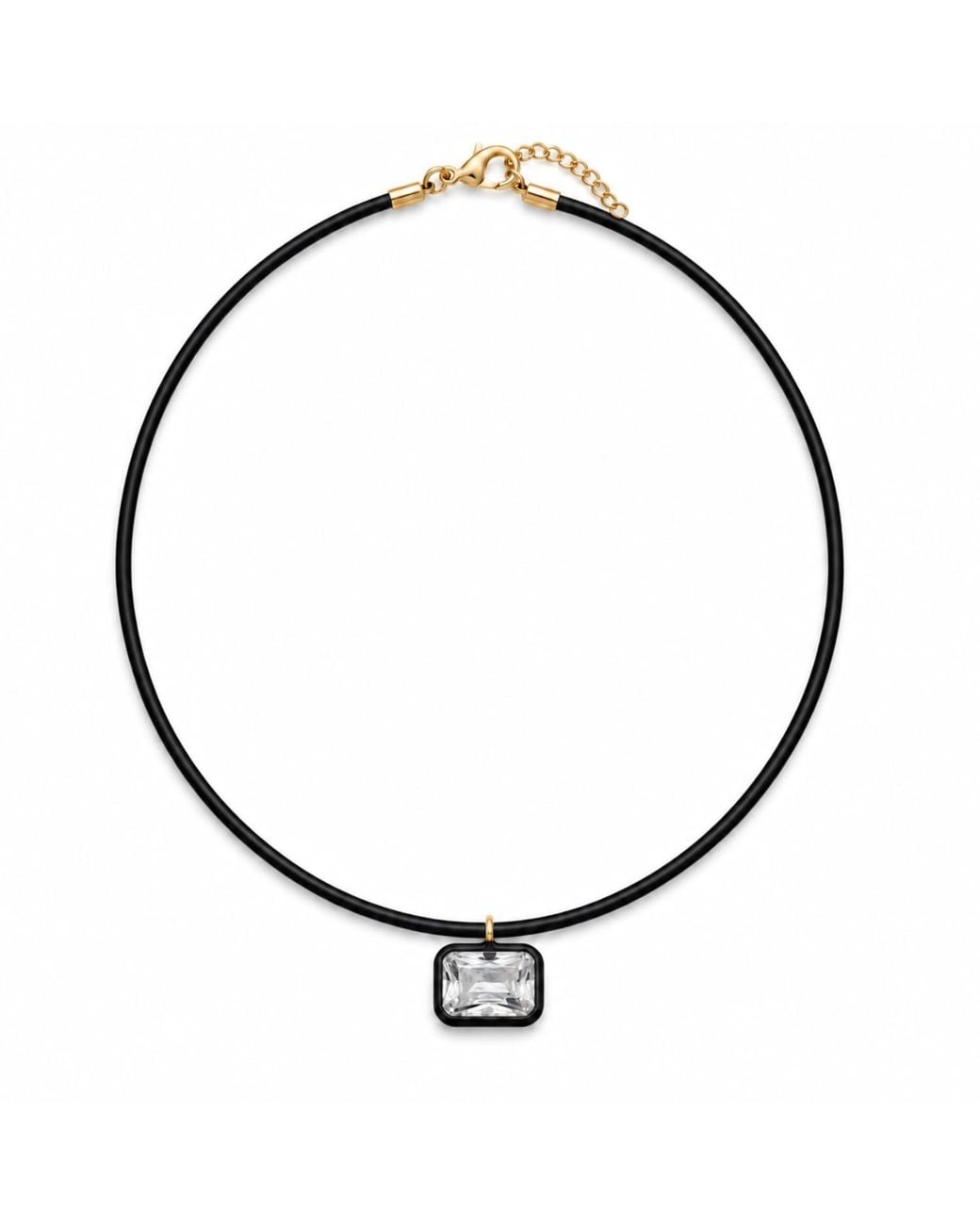 SHYMI Metallic Color Cord Pendant Necklace