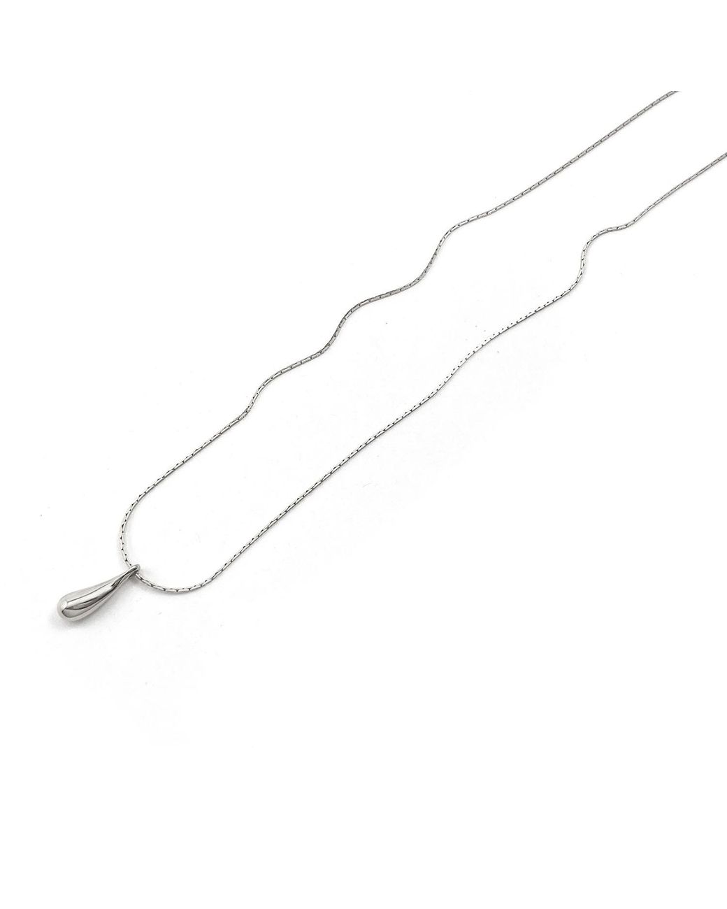 Biko Jewellery White Droplet Pendant