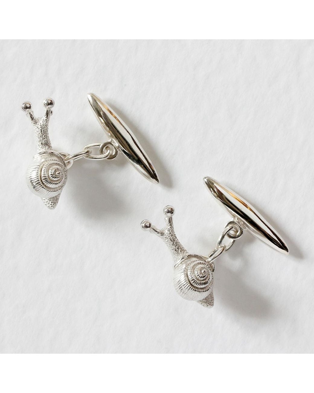 Lee Renee Metallic Baby Snail Cufflinks – for men