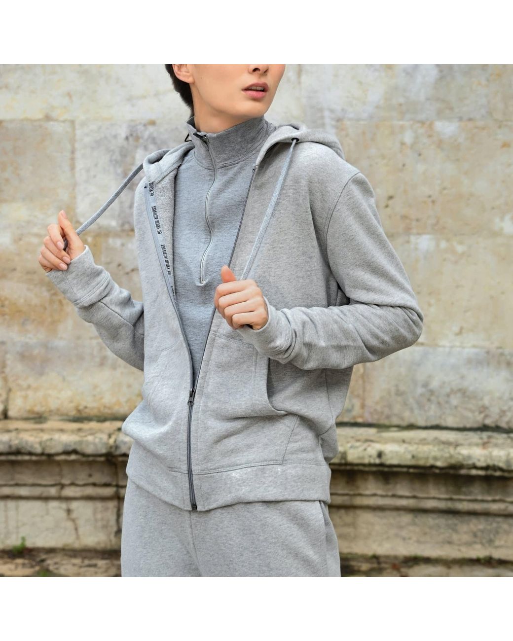 The Koozy Gray Bendet Hoodie
