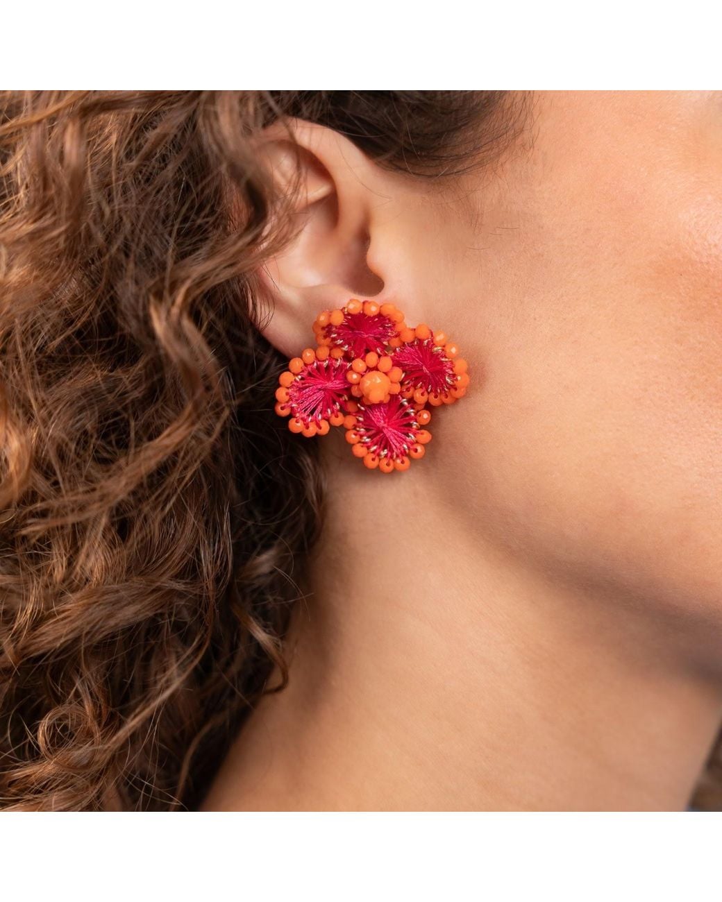 LOTT.gioielli Red Flower Earring S