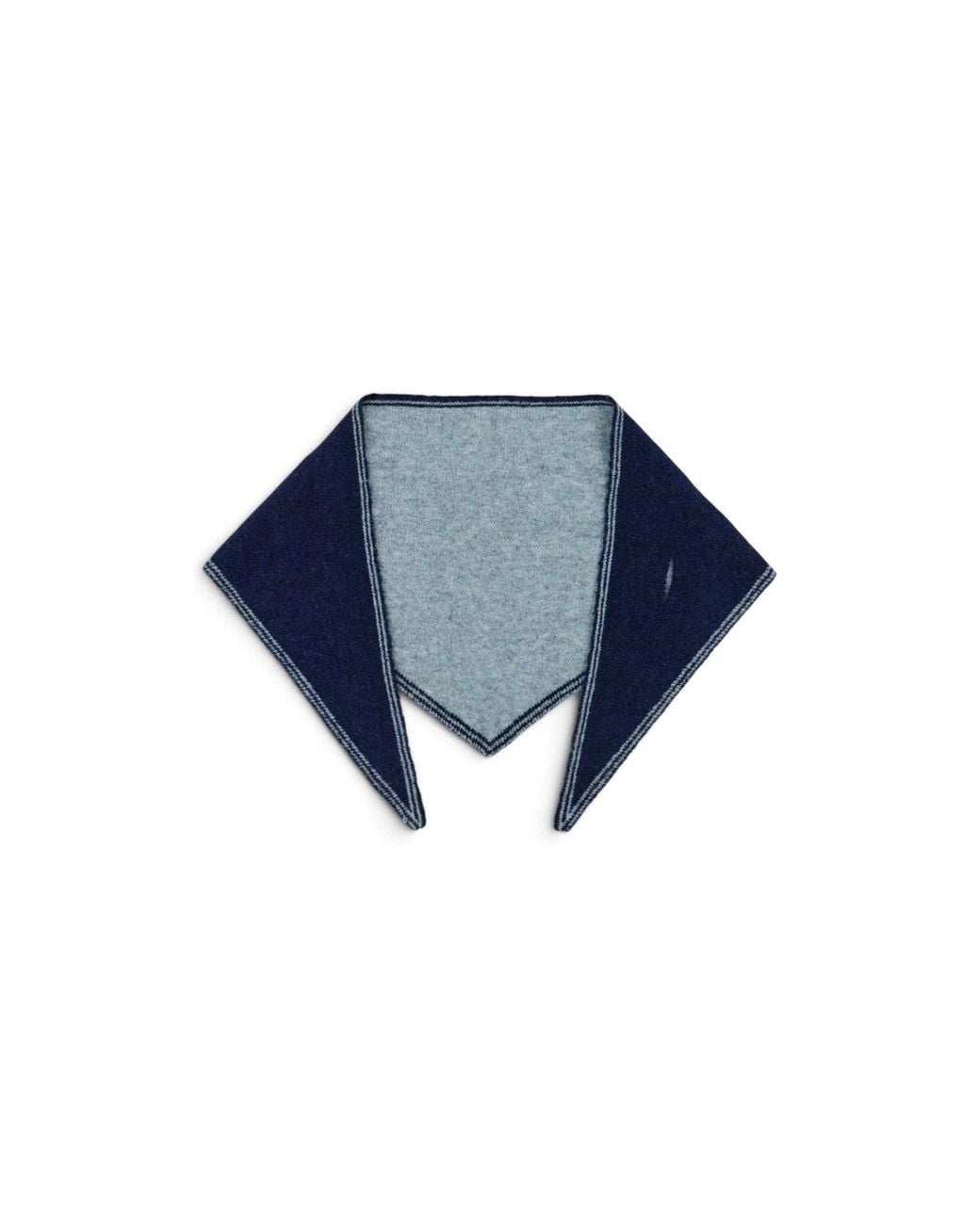Saachi Blue Triangle Pull-Through Scarf