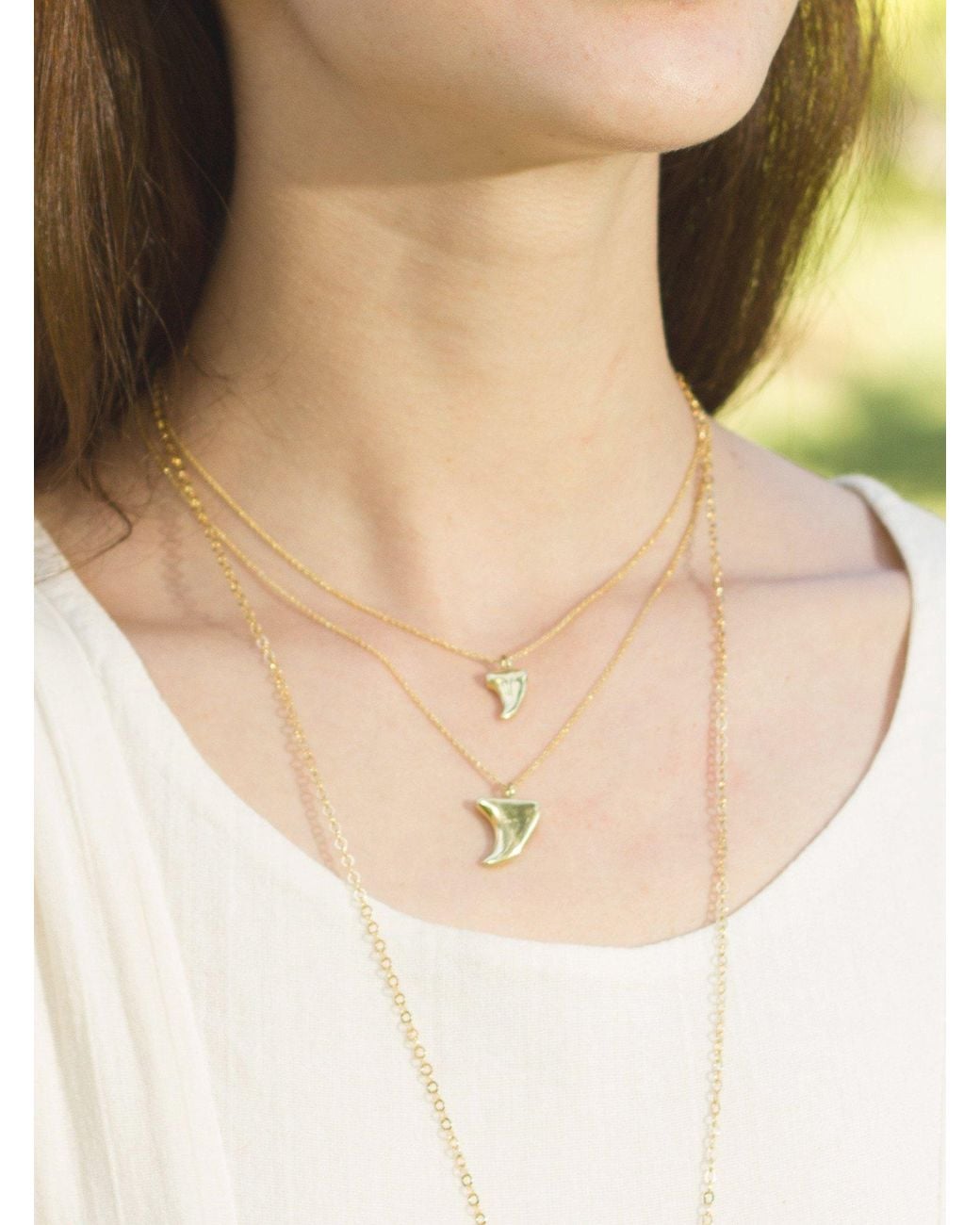Sophie Simone Designs Metallic Necklace Large Thorn