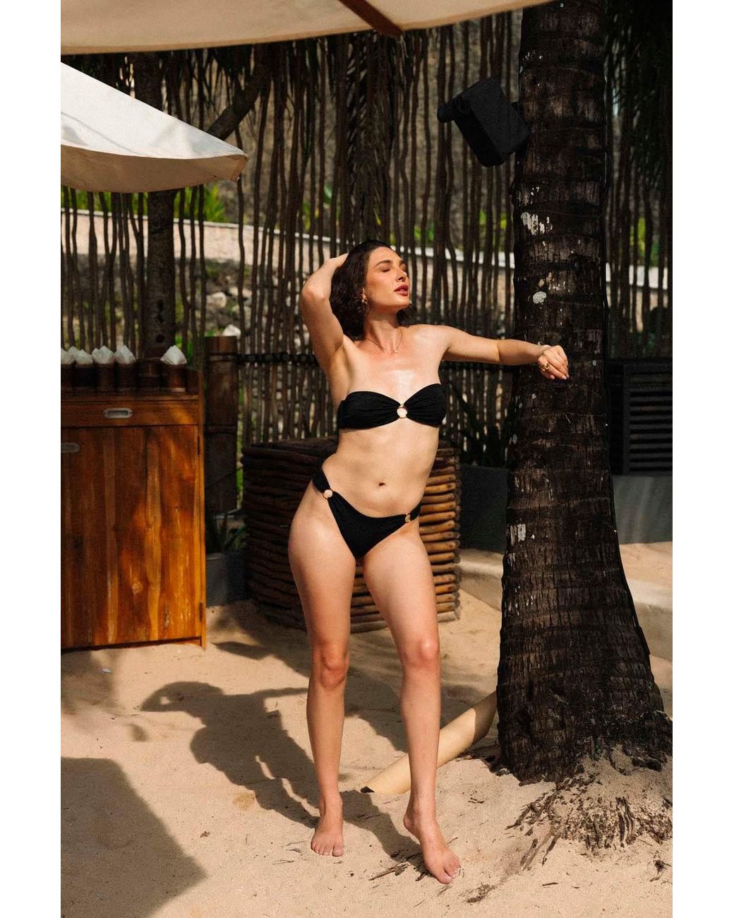 Chaude Swimwear Black Billi Bottoms