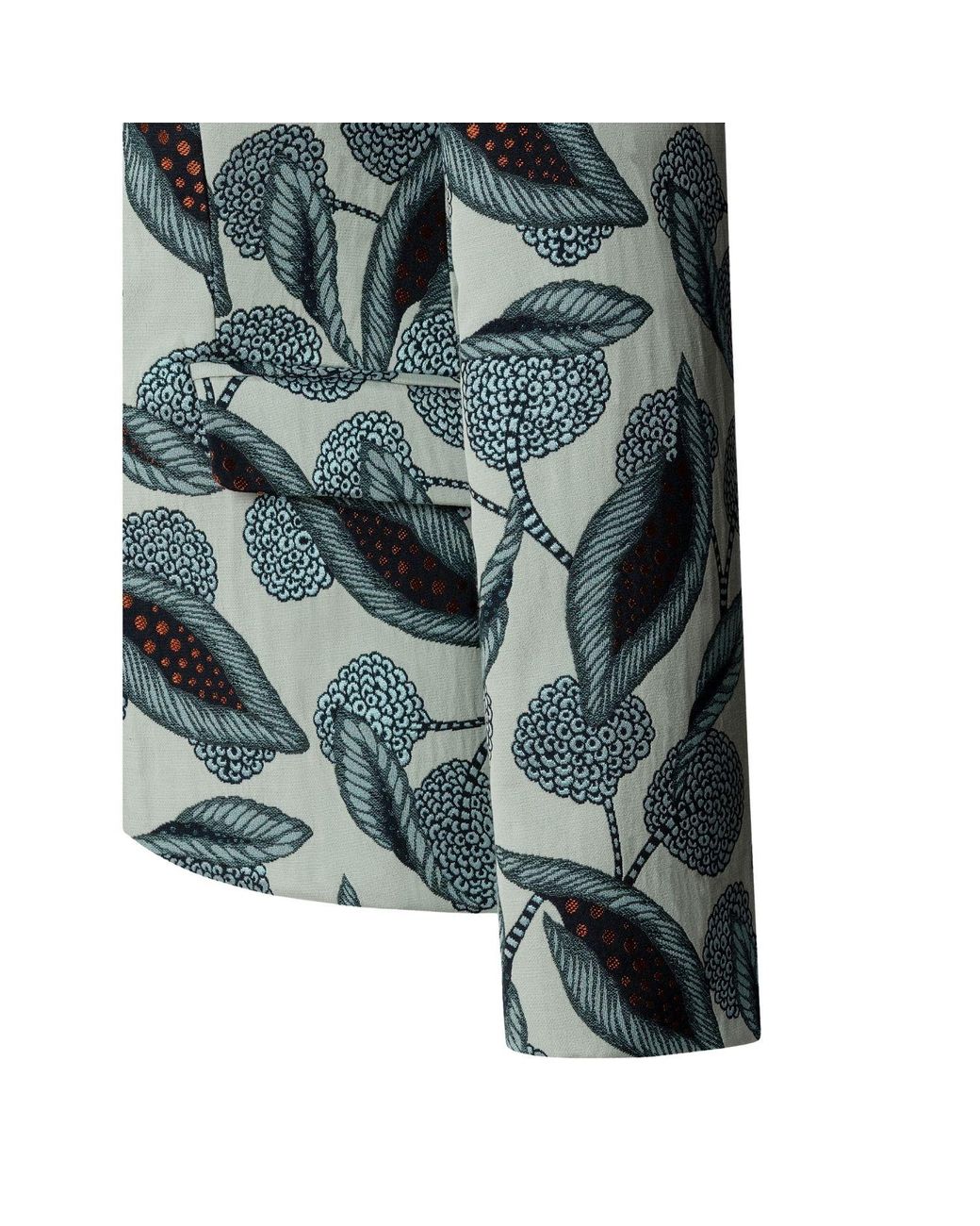 The Extreme Collection Green Floral Printed Tailored Blazer