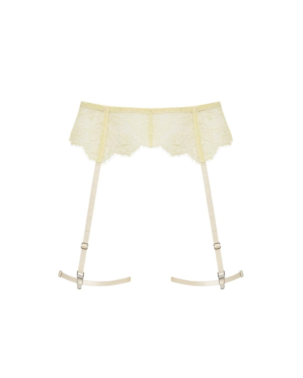 Daily Underwear White Garter Belt Bliss Buttercream
