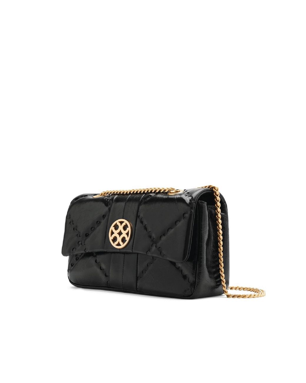 Orange Cube Black Mosaic Diamond Chain Bag