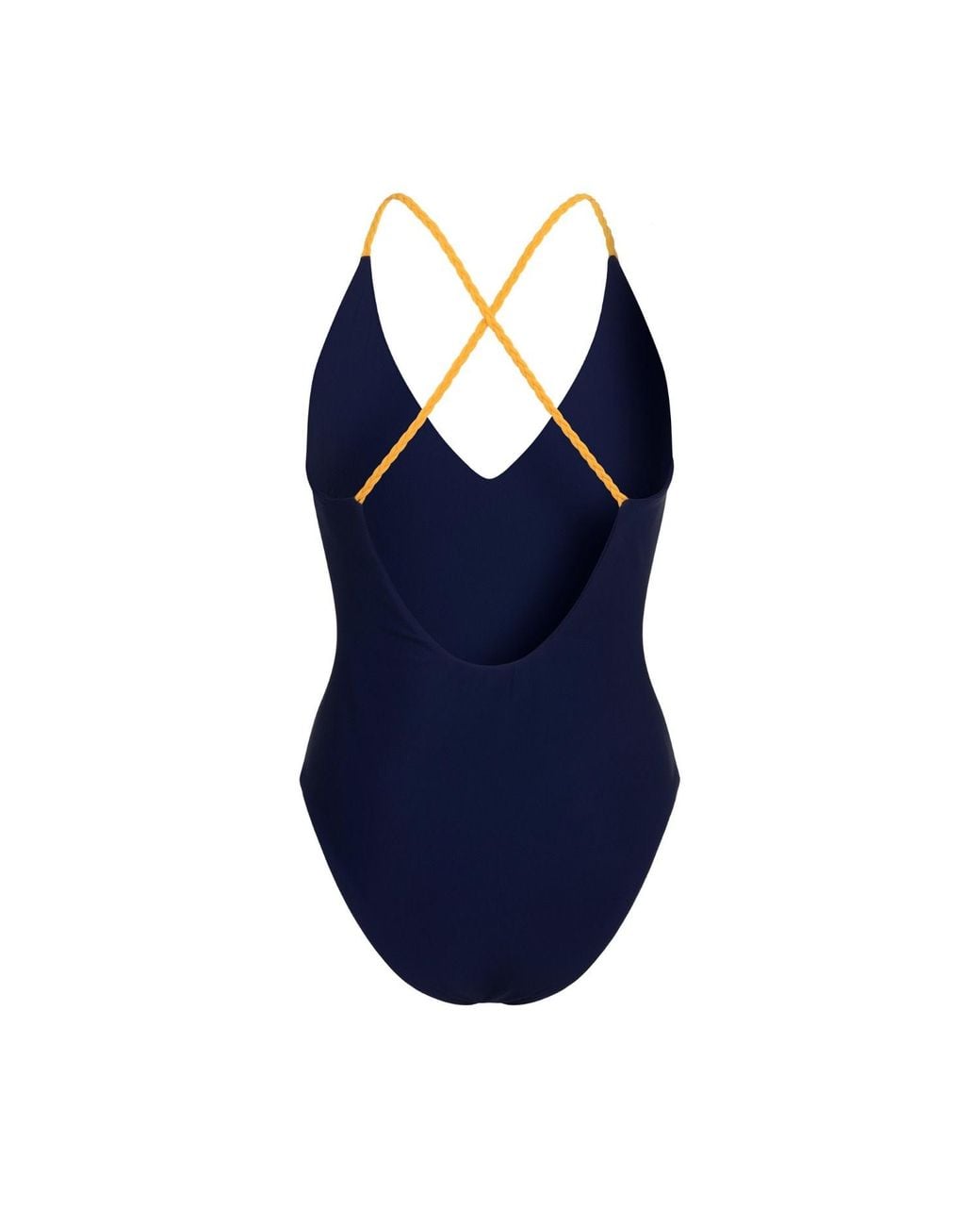 Rive & Rituel Blue Gaia Braided Back One Piece Bathing Suit