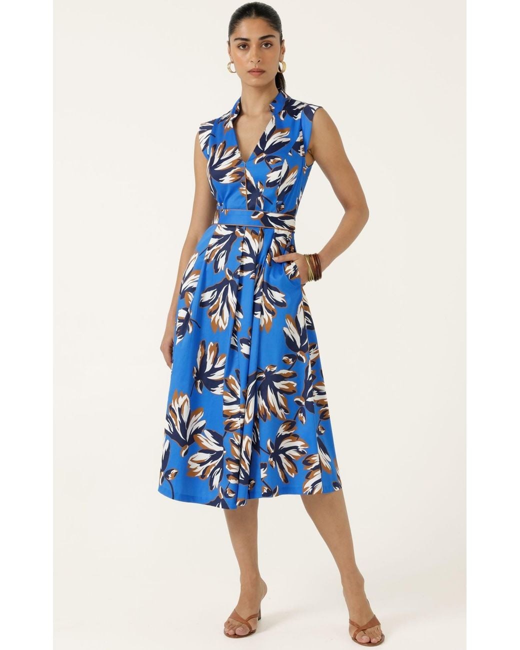 SACHA DRAKE Blue Beauford Dress