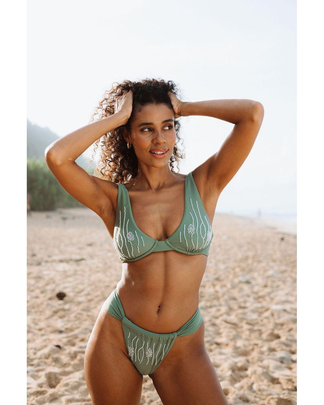 Raw Potential Gray Oria Bikini Bottoms